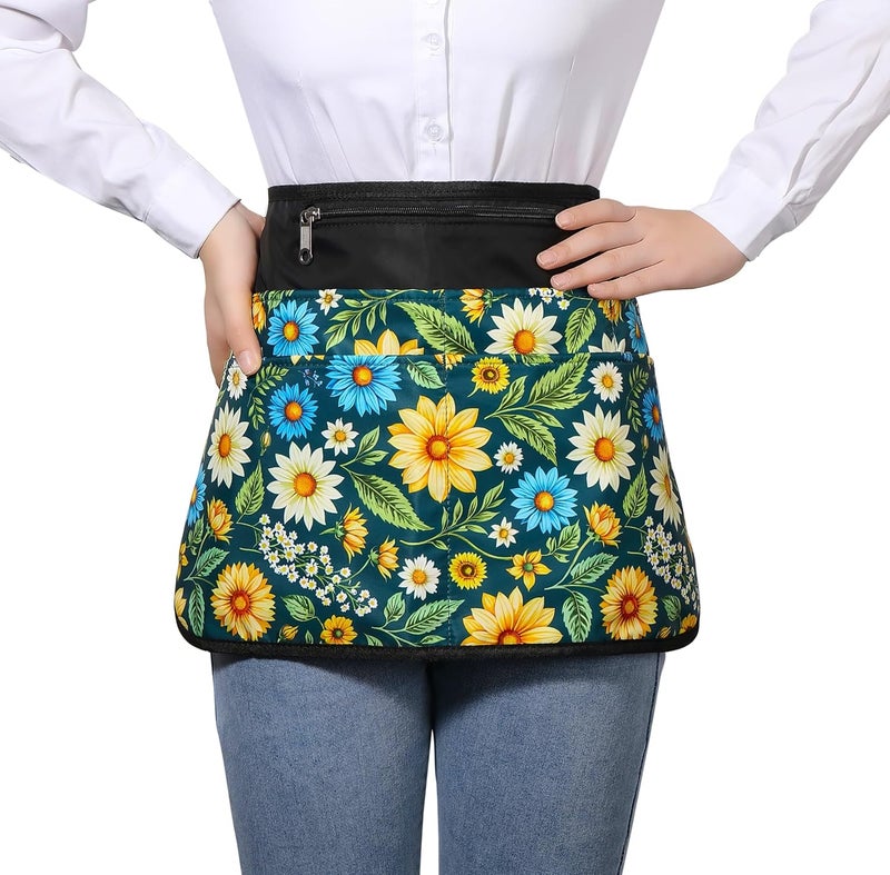 Bafelia Garden Apron for Women with 6 Pocket,Half Florist Apron - Image 3
